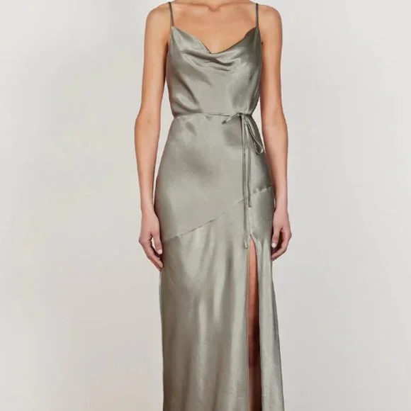 Shona Joy | Dresses | Shona Joy La Lune Bias Cowl Maxi Dress Sage | Poshmark